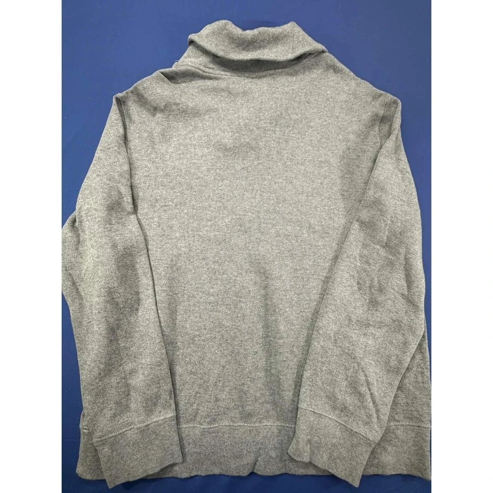 Polo Ralph Lauren‎ Shawl Collar Knit Sweater Pullover Size XXL 2XL Cotton Gray